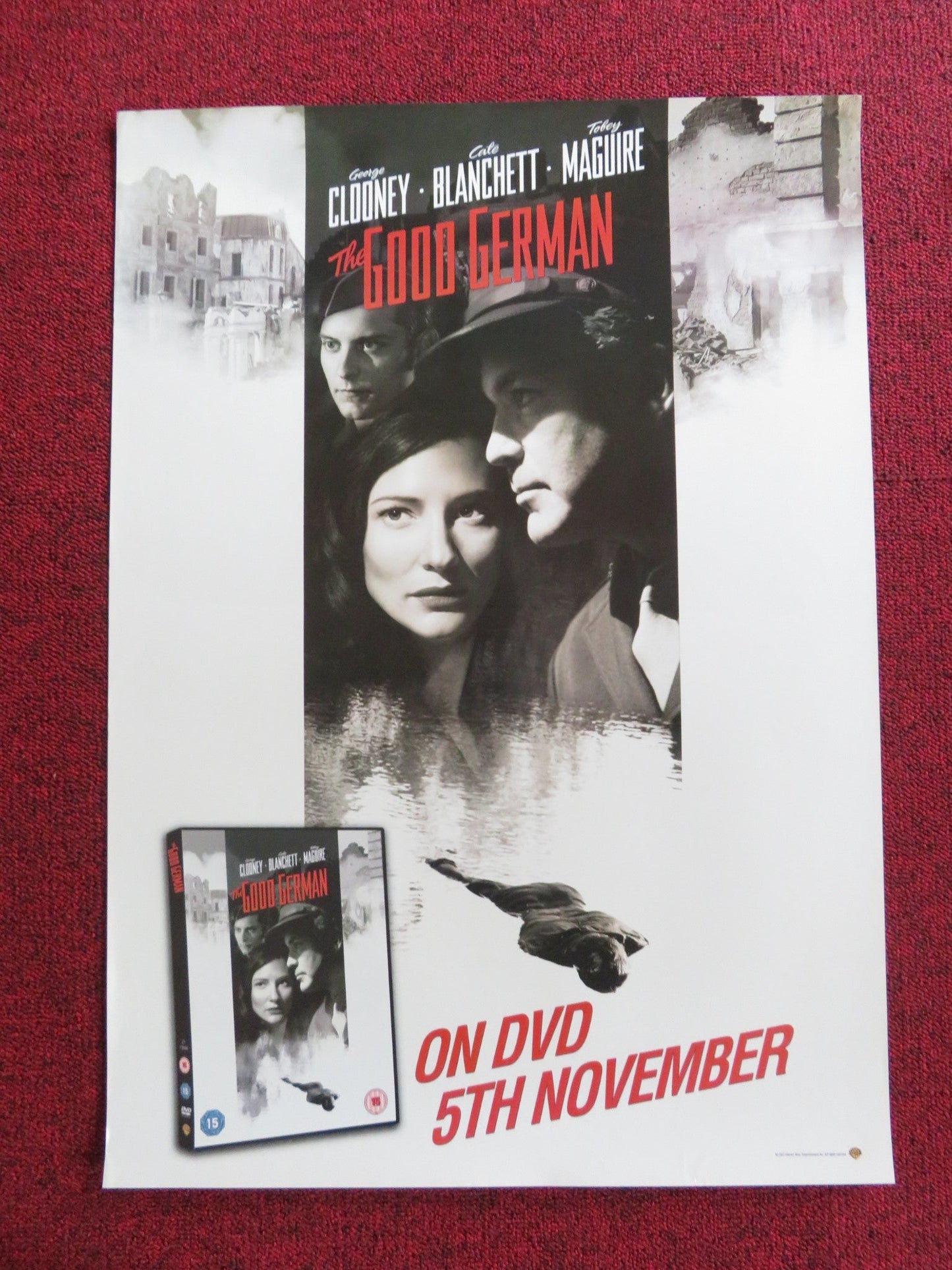 THE GOOD GERMAN VHS VIDEO POSTER GEORGE CLOONEY CATE BLANCHETT 2006 Rendezvous Cinema Movie posters