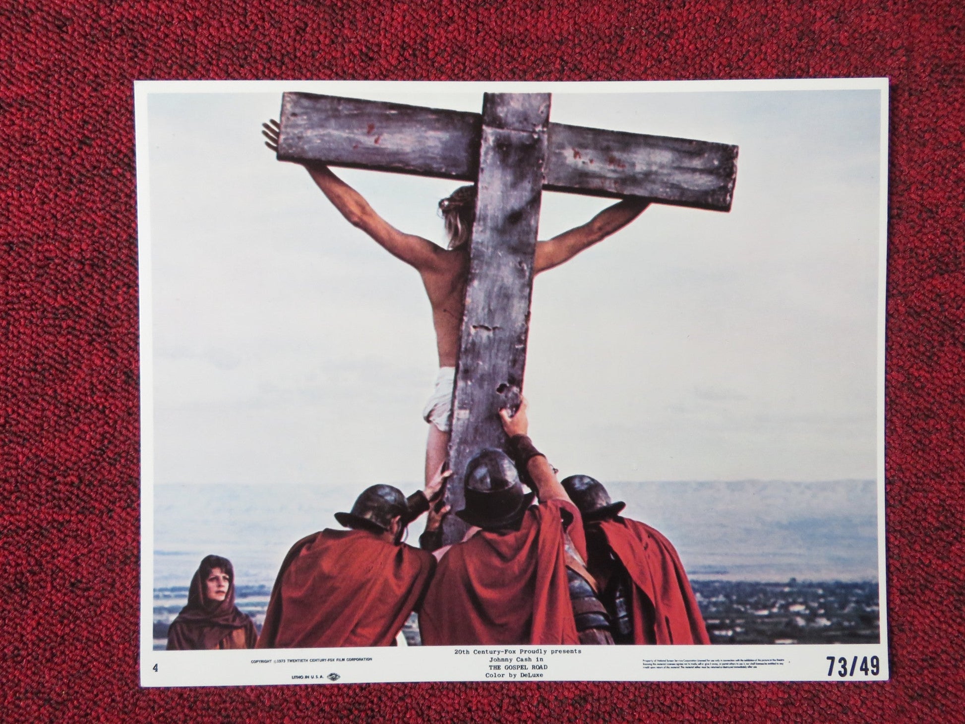 THE GOSPEL ROAD: A STORY OF JESUS - 4 LOBBY CARD JOHNNY CASH ROBERT ELFSTROM Rendezvous Cinema Movie posters