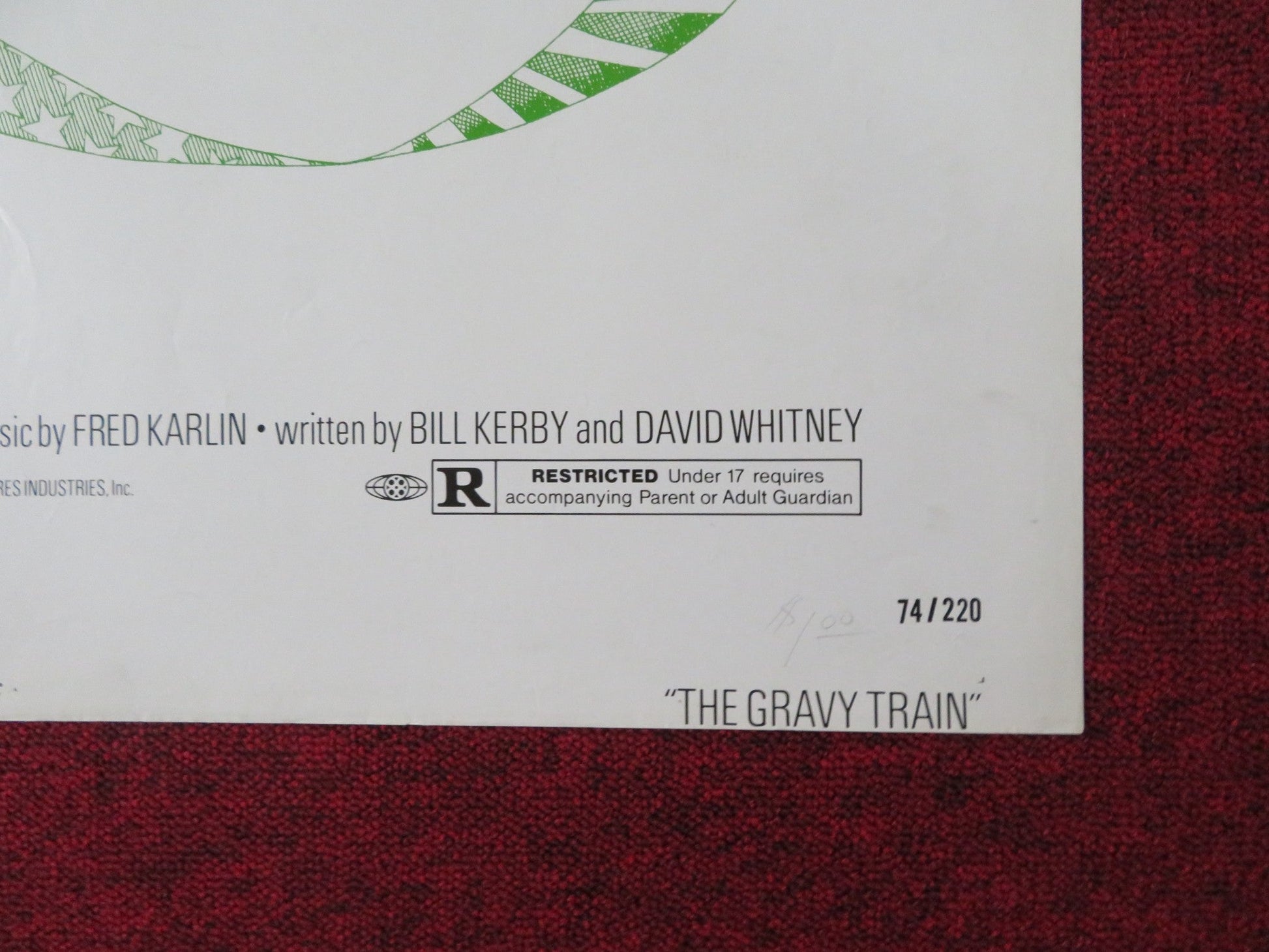 THE GRAVY TRAIN FOLDED US ONE SHEET POSTER STACY KEACH FREDERIC FORREST 1974 Rendezvous Cinema Movie posters