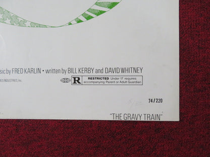 THE GRAVY TRAIN FOLDED US ONE SHEET POSTER STACY KEACH FREDERIC FORREST 1974 Rendezvous Cinema Movie posters