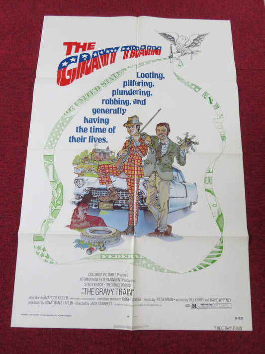 THE GRAVY TRAIN FOLDED US ONE SHEET POSTER STACY KEACH FREDERIC FORREST 1974 Rendezvous Cinema Movie posters