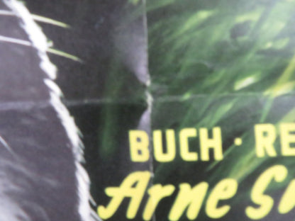 THE GREAT ADVENTURE GERMAN A1 POSTER FOLDED GUNNAR SJOBERG ANDERS NOHRBORG 1953 Rendezvous Cinema Movie posters