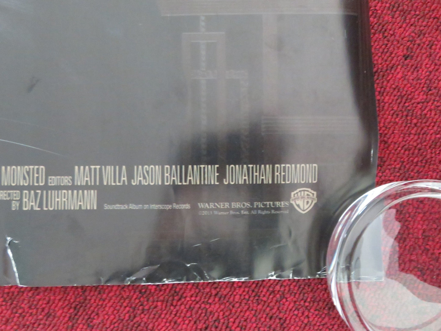 THE GREAT GATSBY - B UK QUAD ROLLED POSTER JOEL EDGERTON LEONARDO DICAPRIO 2013 Movie posters