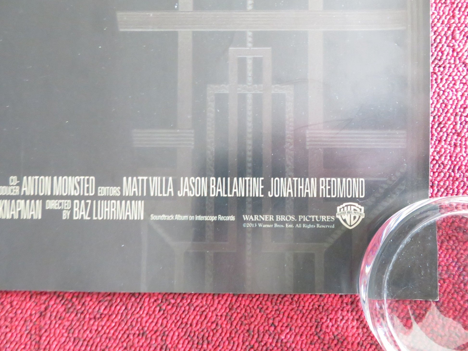 THE GREAT GATSBY UK QUAD ROLLED POSTER LEONARDO DICAPRIO JOEL EDGERTON 2013 Rendezvous Cinema Movie posters