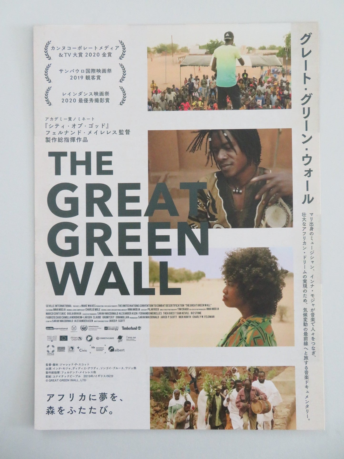 The Great Green Wall Japanese Chirashi (B5) Poster Inna Modja Blues 2019 Movie posters