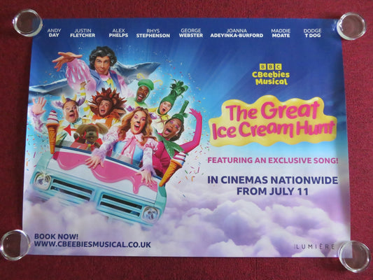 THE GREAT ICE CREAM HUNT UK QUAD ROLLED POSTER CBEEBIES JUSTIN FLETCHER 2025 Movie posters
