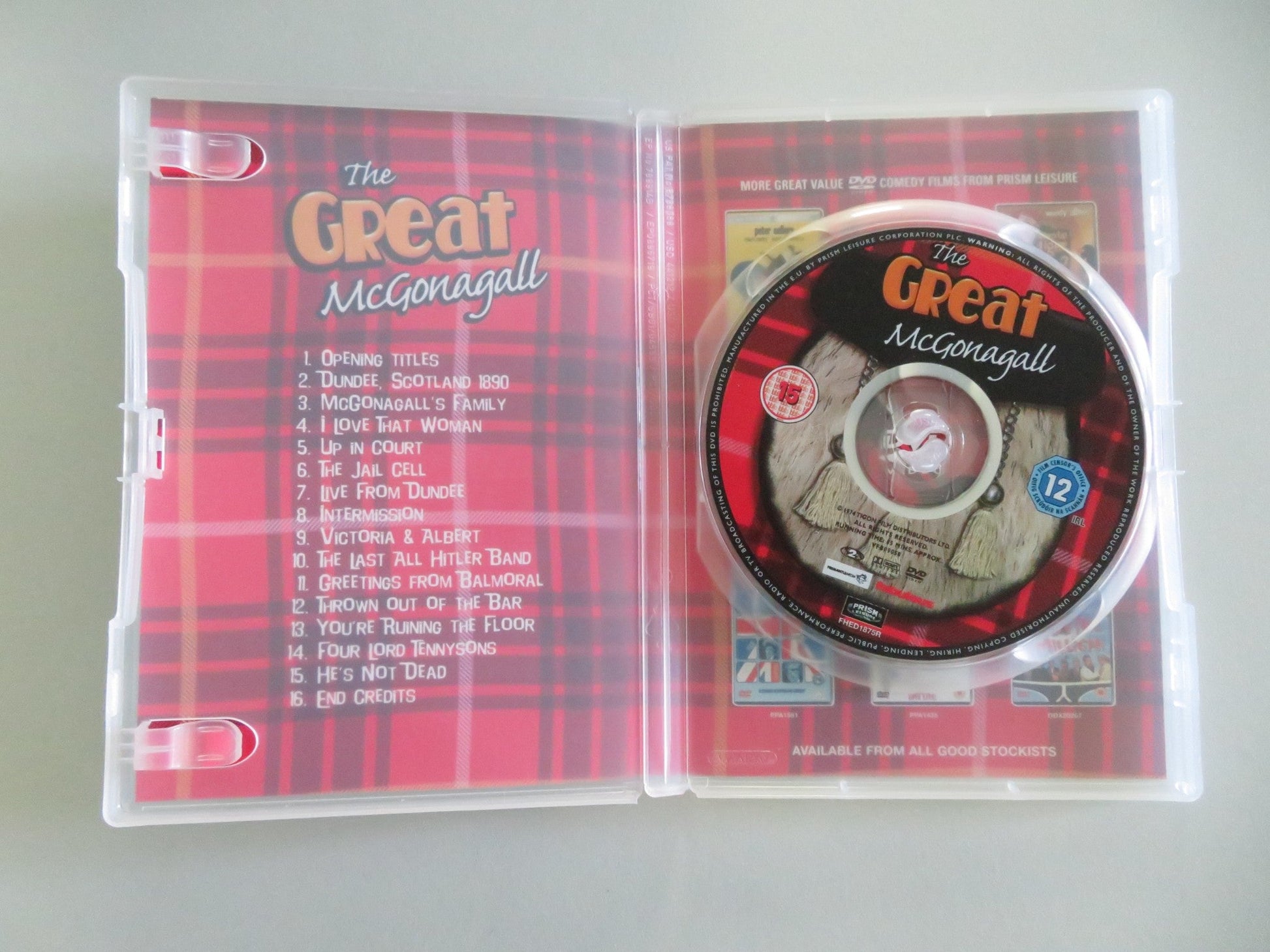The Great McGonagall (DVD) Spike Milligan Peter Sellers 1975 Region 2 Movie posters