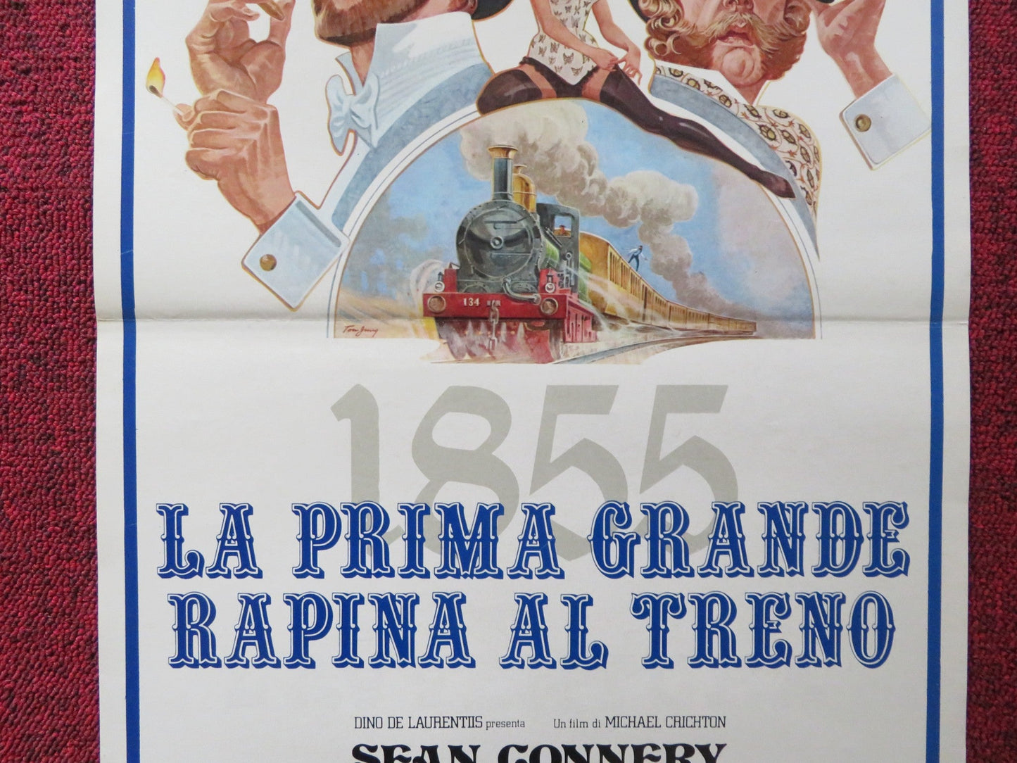 THE GREAT TRAIN ROBBERY ITALIAN LOCANDINA POSTER SEAN CONNERY D. SUTHERLAND 1979 Rendezvous Cinema Movie posters