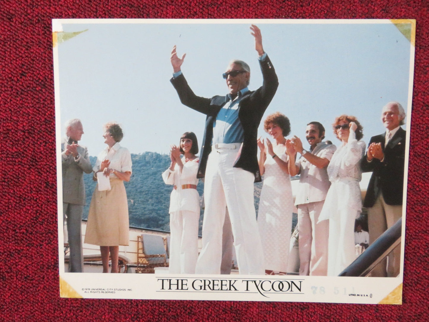 THE GREEK TYCOON - A LOBBY CARD ANTHONY QUINN JACQUELINE BISSET 1978 Rendezvous Cinema Movie posters