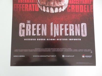 THE GREEN INFERNO ITALIAN LOCANDINA POSTER LORENZA IZZO ARIEL LEVY 2013 Movie posters