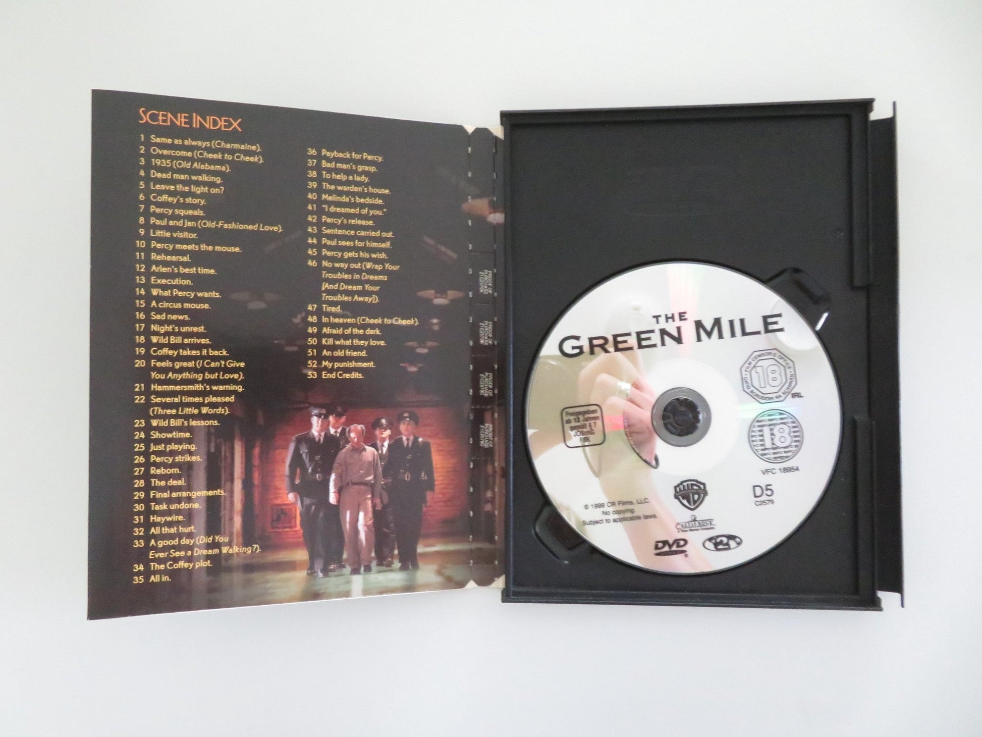 THE GREEN MILE (DVD) TOM HANKS SAM ROCKWELL 1999 REGION 2 Movie posters