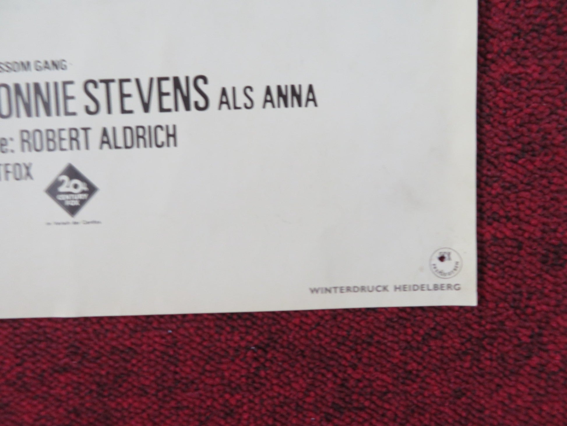 THE GRISSOM GANG GERMAN A1 POSTER FOLDED KIM DARBY SCOTT WILSON 1971 Rendezvous Cinema Movie posters