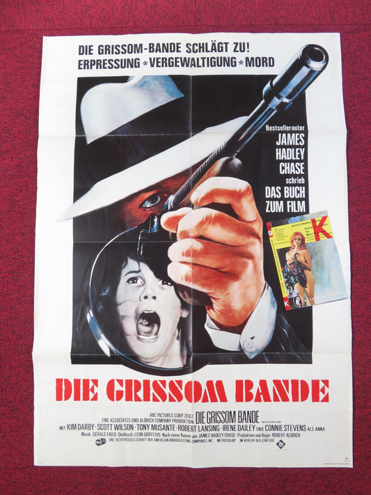 THE GRISSOM GANG GERMAN A1 POSTER FOLDED KIM DARBY SCOTT WILSON 1971 Rendezvous Cinema Movie posters