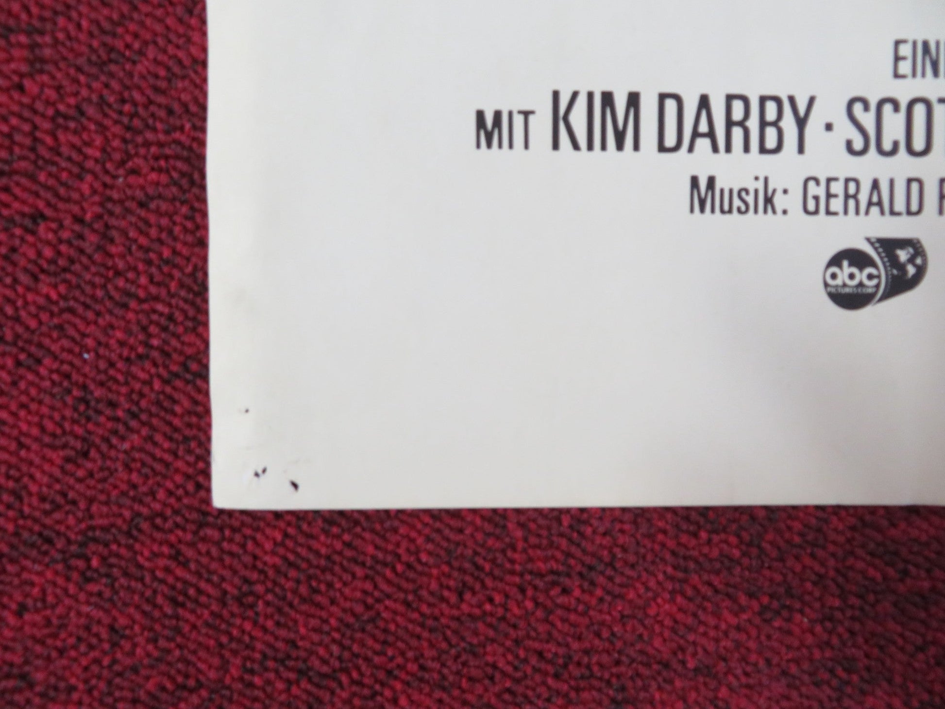 THE GRISSOM GANG GERMAN A1 POSTER FOLDED KIM DARBY SCOTT WILSON 1971 Rendezvous Cinema Movie posters