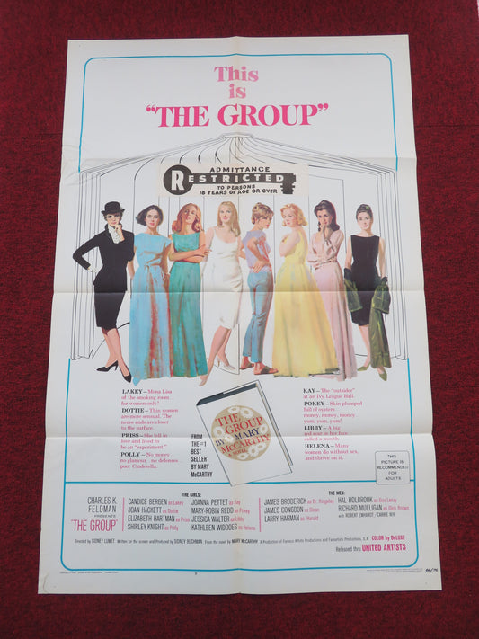 The Group Folded US One Sheet Poster Candice Bergen Joan Hackett 1966 Movie posters