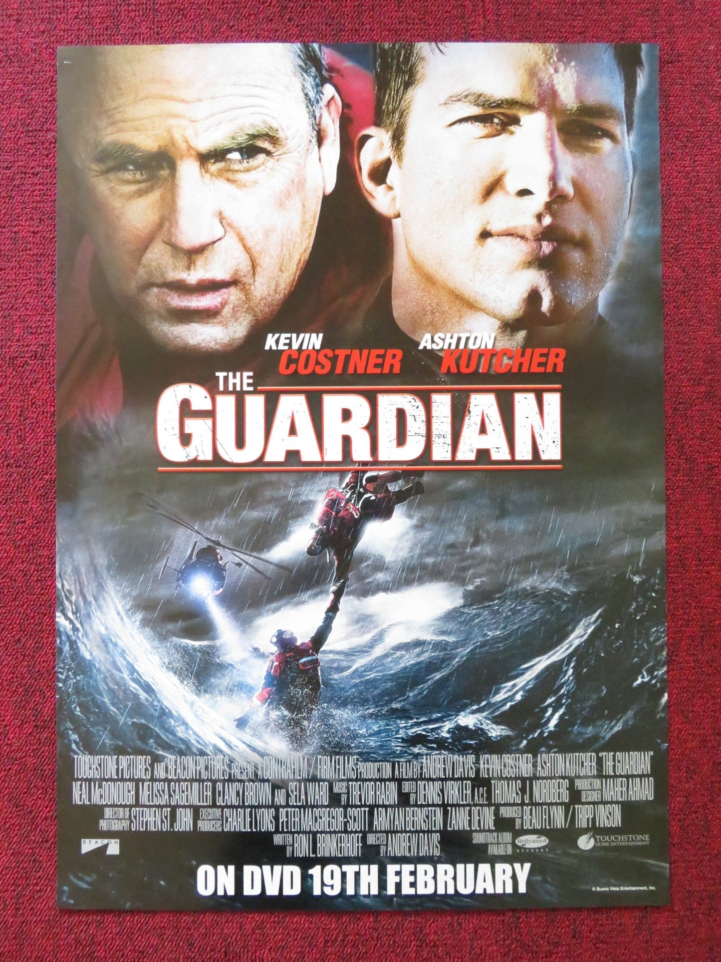 THE GUARDIAN DVD POSTER KEVIN COSTNER ASHTON KUTCHER 2006 Rendezvous Cinema Movie posters