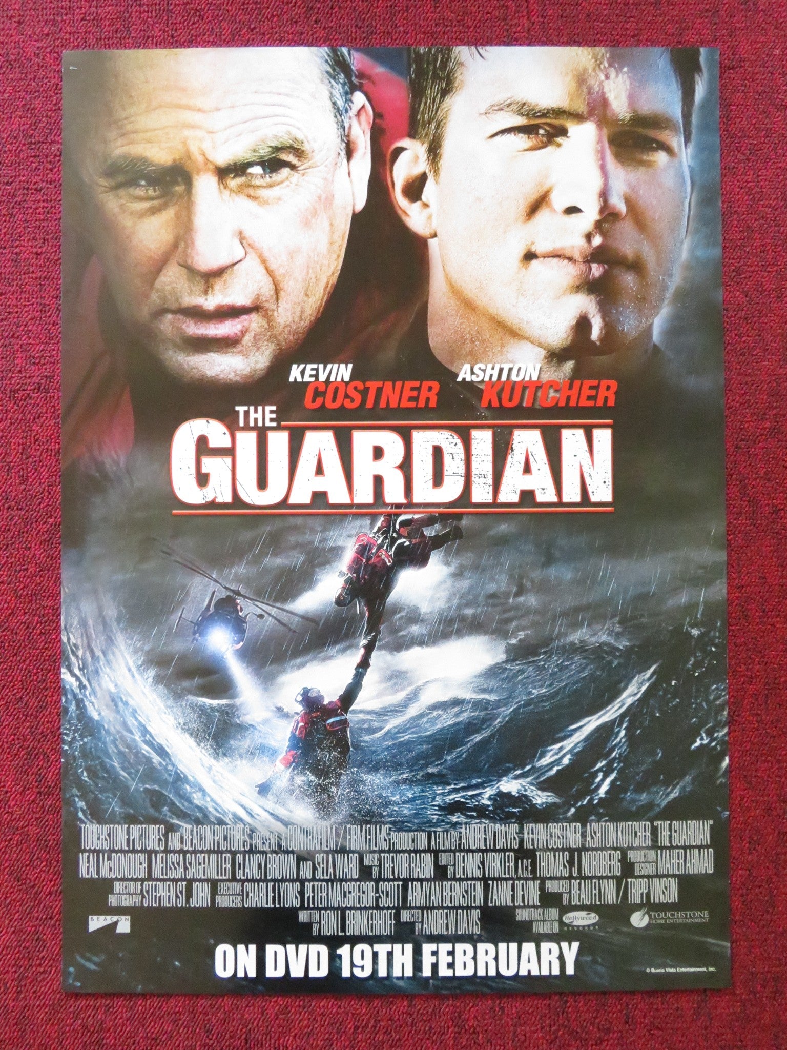 THE GUARDIAN DVD POSTER KEVIN COSTNER ASHTON KUTCHER 2006 Rendezvous Cinema Movie posters