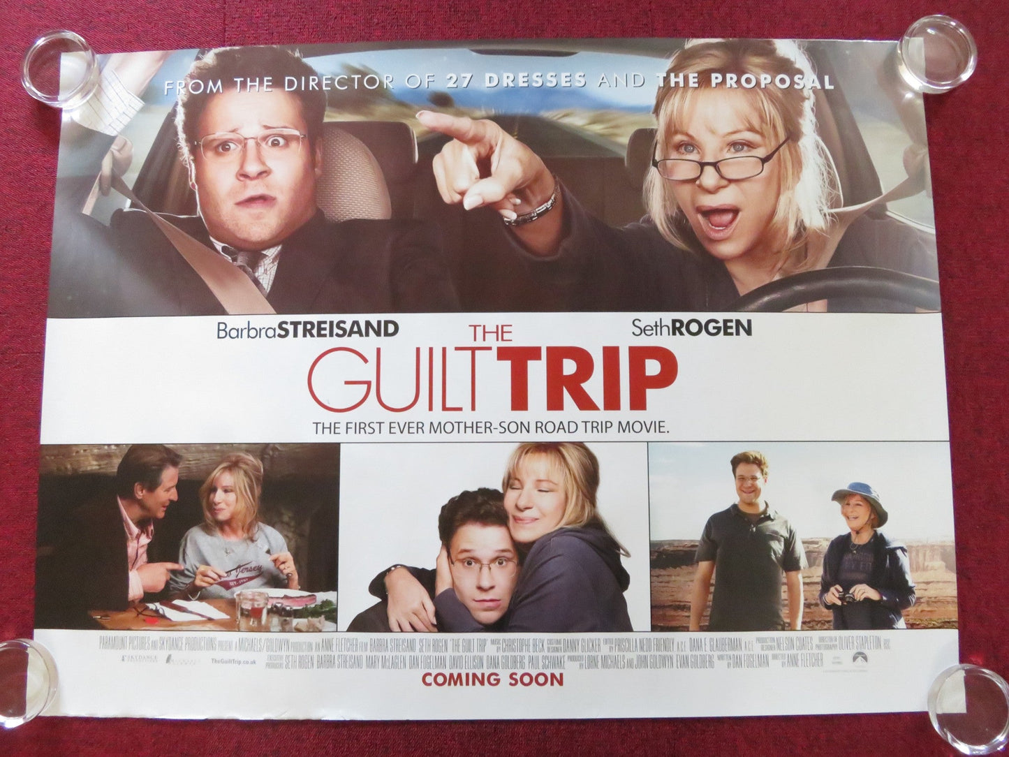 THE GUILT TRIP UK QUAD ROLLED POSTER BARBRA STREISAND SETH ROGEN 2012 Rendezvous Cinema Movie posters