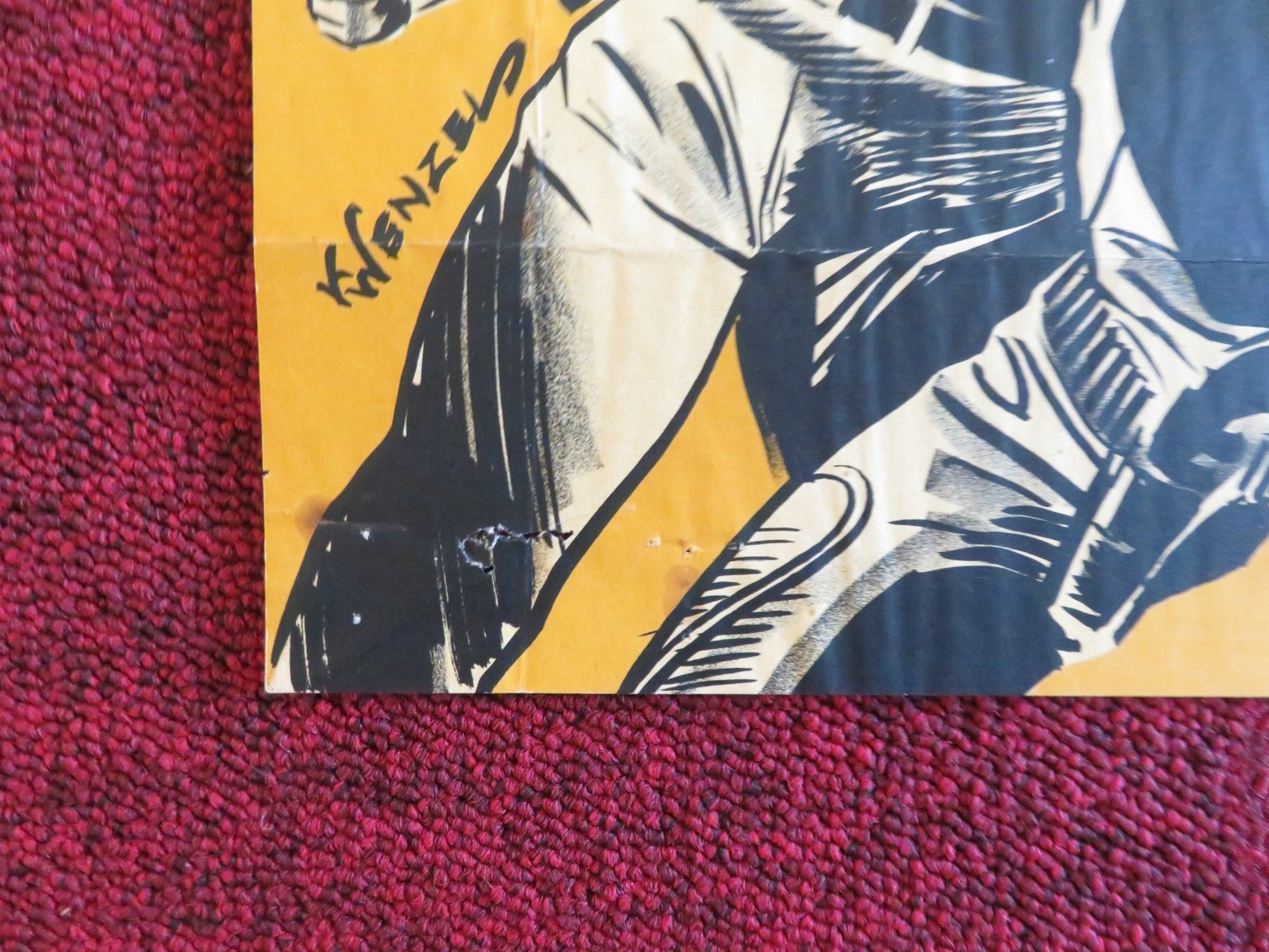 THE GUNFIGHT AT DODGE CITY DANISH POSTER ROLLED JOEL MCCREA JULIE ADAMS 1960 Rendezvous Cinema Movie posters