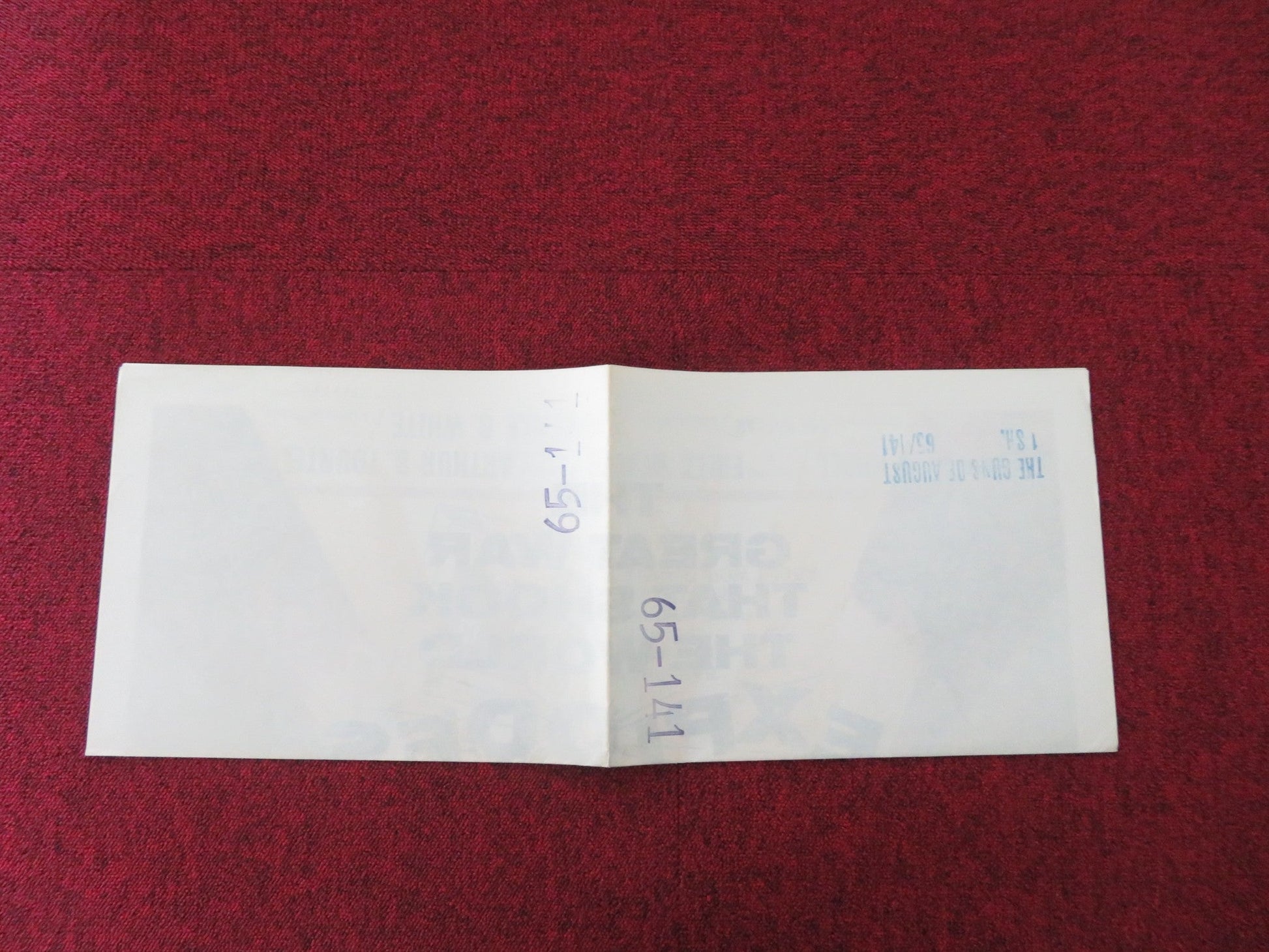 THE GUNS OF AUGUST FOLDED US ONE SHEET POSTER WEAVER WINSTON CHURCHILL 1965 Movie posters