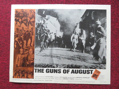 THE GUNS OF AUGUST US LOBBY CARD FULL SET FRITZ WEAVER WINSTON CHURCHILL 1965 Rendezvous Cinema Movie posters