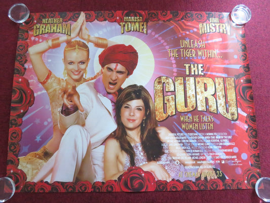THE GURU UK QUAD ROLLED POSTER JIMI MISTRY HEATHER GRAHAM 2002 Rendezvous Cinema Movie posters