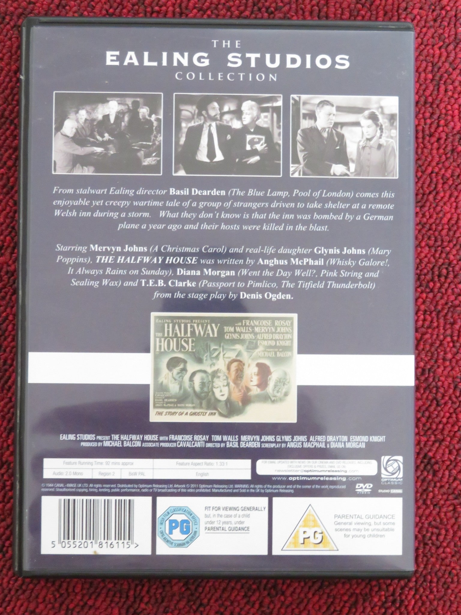 THE HALFWAY HOUSE (DVD) MERVYN JOHNS GLYNIS JOHNS 1944 REGION 2 Rendezvous Cinema Movie posters