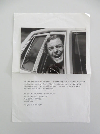 THE HAND MOVIE STILL PHOTO MICHAEL CAINE ANDREA MARCOVICCI 1981 Movie posters