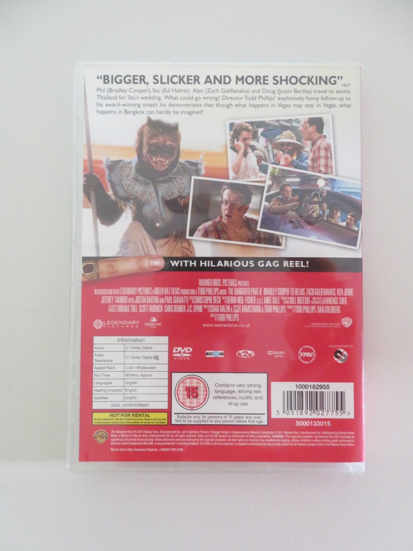 THE HANGOVER PART II (DVD) BRADLEY COOPER ED HELMS 2011 REGION 2 - Rendezvous Cinema