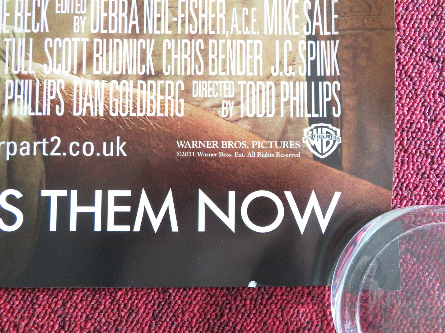 THE HANGOVER PART II UK QUAD ROLLED POSTER BRADLEY COOPER ED HELMS 2011 Rendezvous Cinema Movie posters