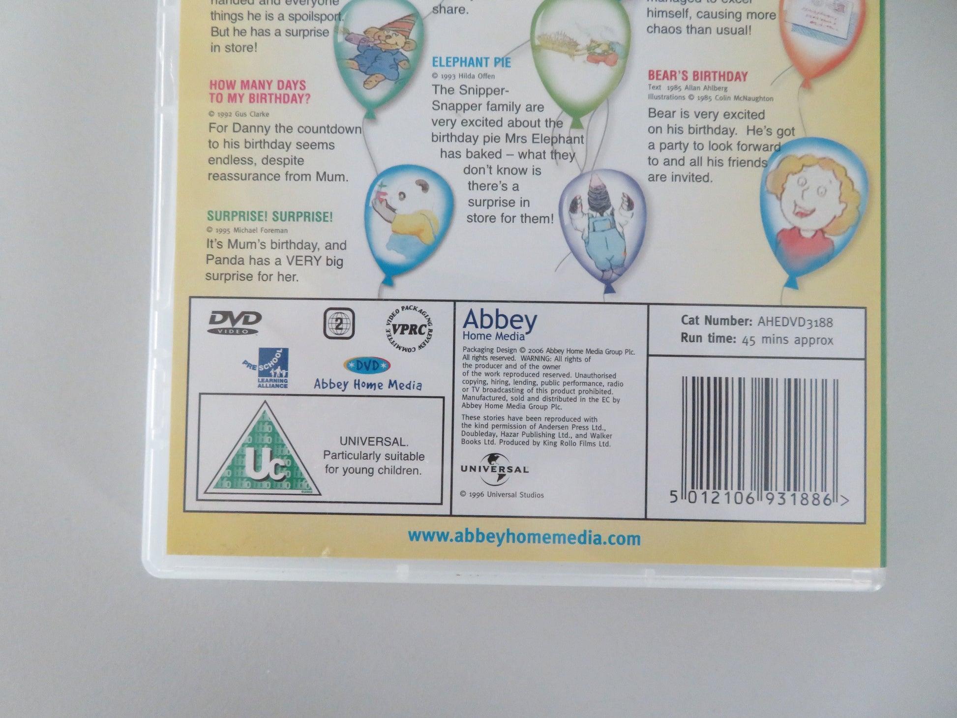 The Happy Birthday DVD (DVD) Lynda Bellingham Bernard Cribbens 1996 Region 2 Movie posters