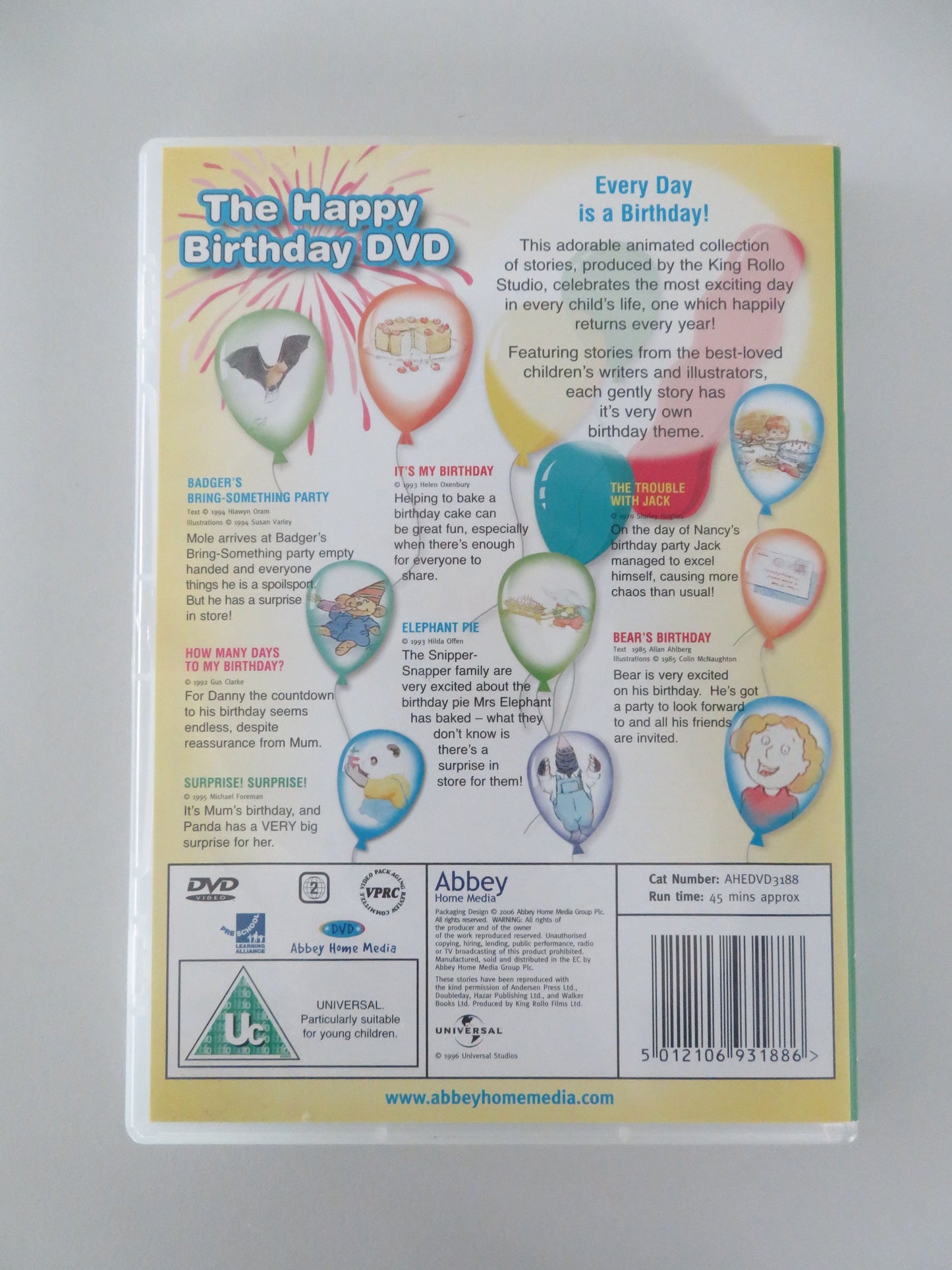 The Happy Birthday DVD (DVD) Lynda Bellingham Bernard Cribbens 1996 Region 2 Movie posters
