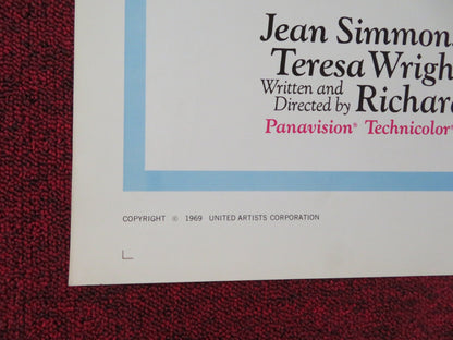 THE HAPPY ENDING FOLDED US ONE SHEET POSTER JEAN SIMMONS JOHN FORSYTHE 1969 Rendezvous Cinema Movie posters