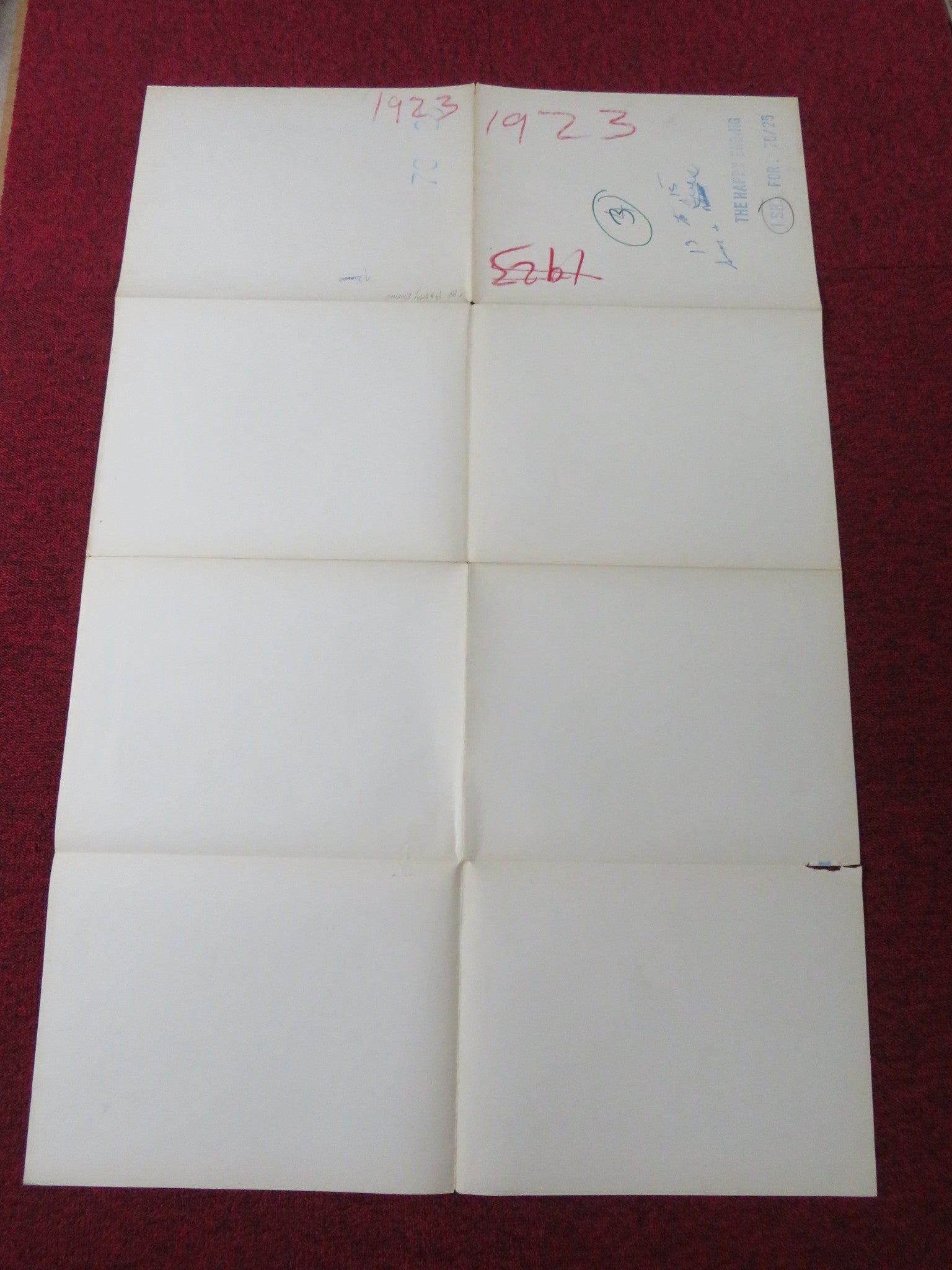 THE HAPPY ENDING FOLDED US ONE SHEET POSTER JEAN SIMMONS JOHN FORSYTHE 1969 Rendezvous Cinema Movie posters