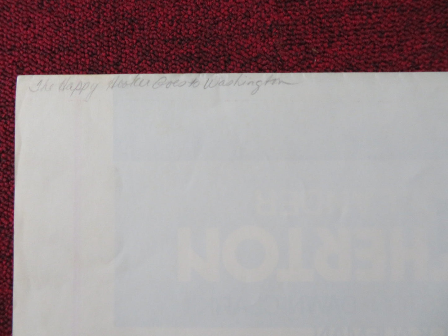 THE HAPPY HOOKER GOES TO WASHINGTON FOLDED US ONE SHEET POSTER G. HAMILTON 1977 Rendezvous Cinema Movie posters