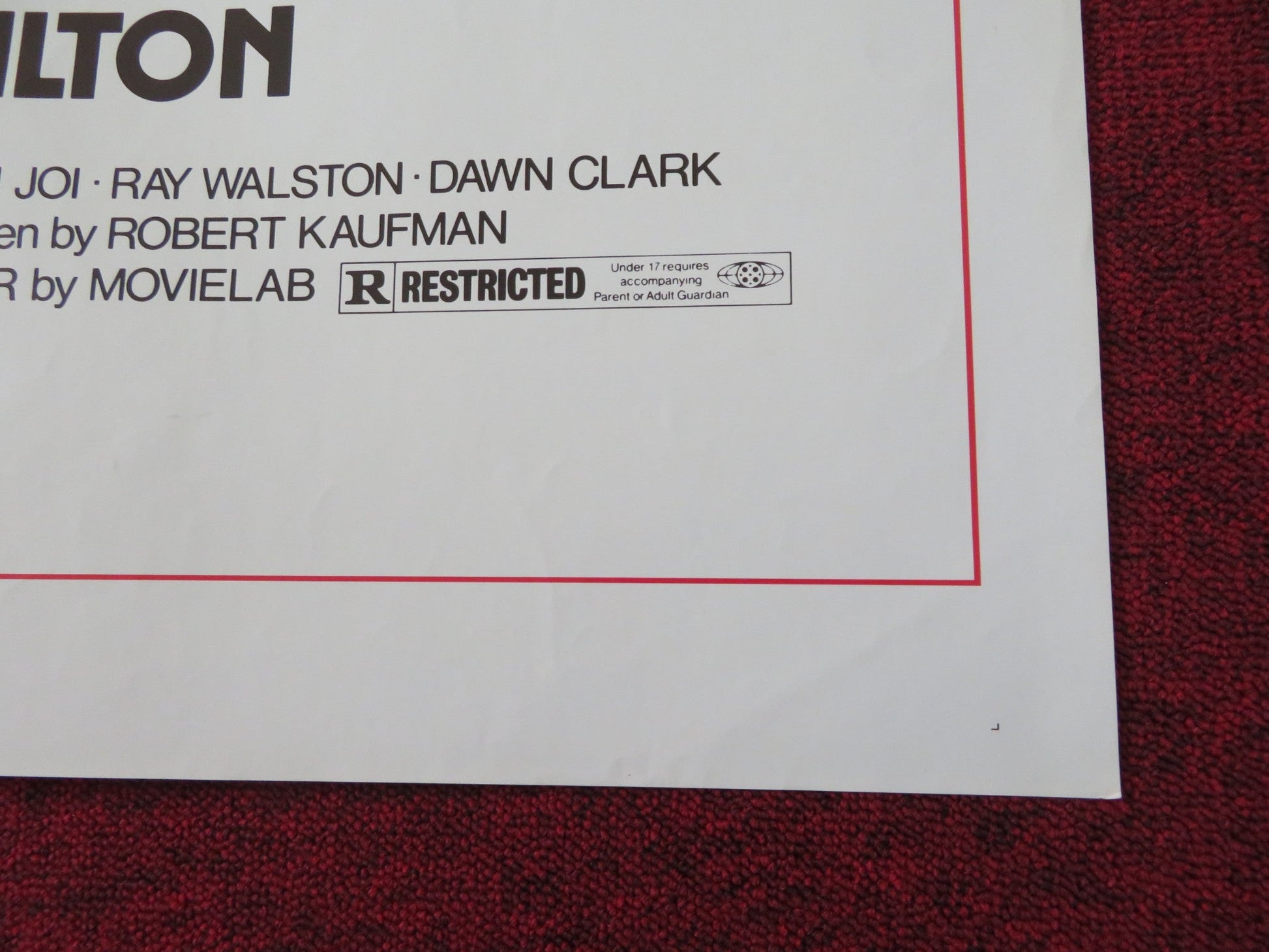 THE HAPPY HOOKER GOES TO WASHINGTON FOLDED US ONE SHEET POSTER G. HAMILTON 1977 Rendezvous Cinema Movie posters