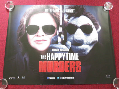 THE HAPPYTIME MURDERS UK QUAD ROLLED POSTER MELISSA MCCARTHY E. BANKS 2018 Rendezvous Cinema Movie posters