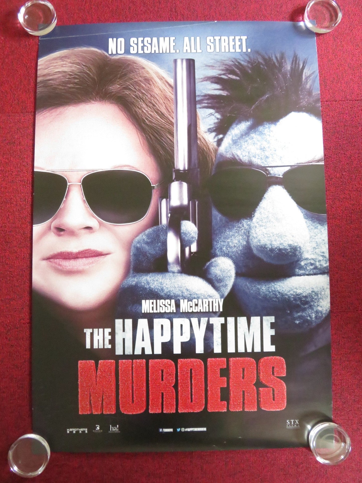 THE HAPPYTIME MURDERS US ONE SHEET ROLLED POSTER MELISSA MCCARTHY E. BANKS 2018 Rendezvous Cinema Movie posters