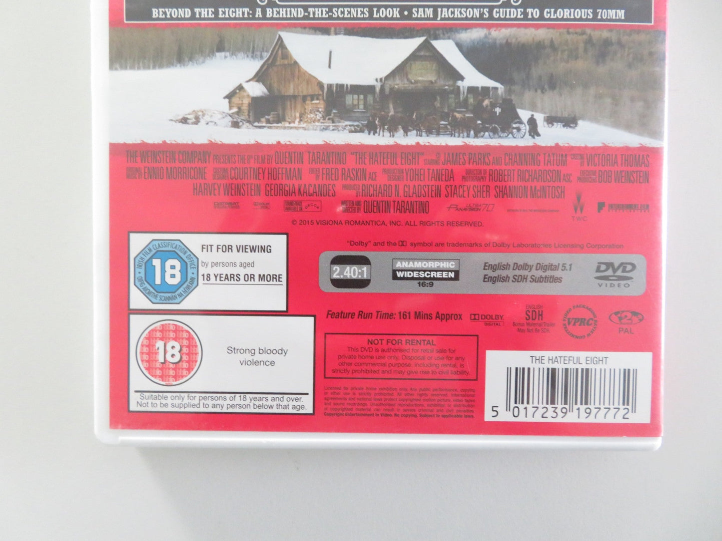 THE HATEFUL EIGHT (DVD) SAMUEL L. JACKSON KURT RUSSELL 2015 REGION 2 Movie posters