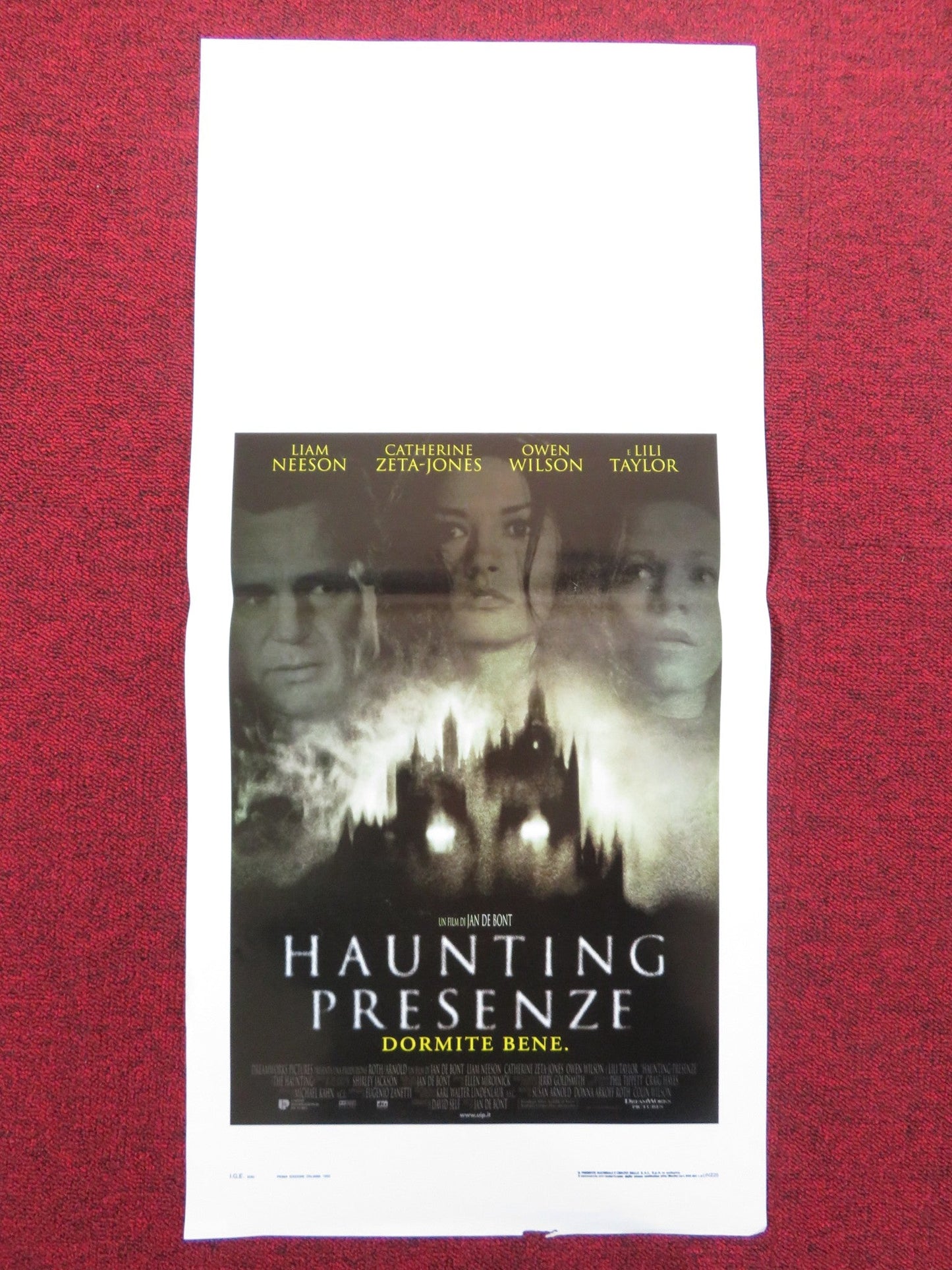 THE HAUNTING ITALIAN LOCANDINA POSTER LIAM NEESON CATHERINE ZETA JONES 1999 Rendezvous Cinema Movie posters