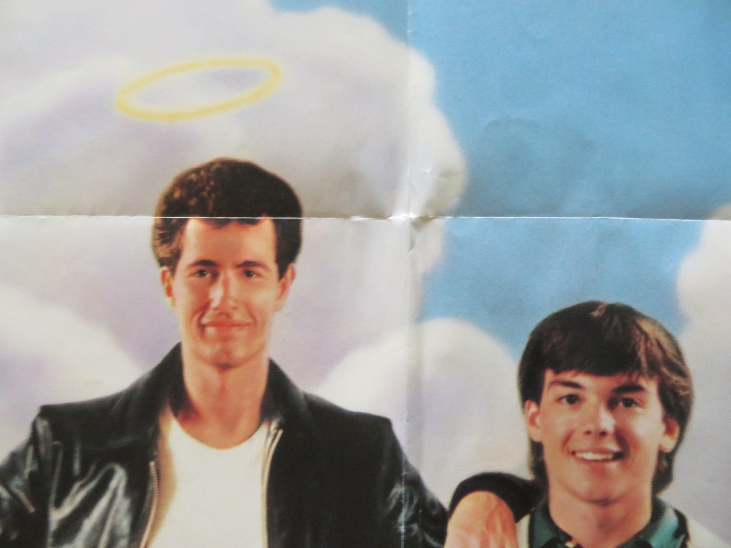 THE HEAVENLY KID FOLDED US ONE SHEET POSTER LEWIS SMITH JASON GEDRICK 1985 Rendezvous Cinema Movie posters