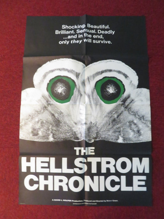THE HELLSTROM CHRONICLE FOLDED US ONE SHEET POSTER LAWRENCE PRESSMAN 1971 Rendezvous Cinema Movie posters
