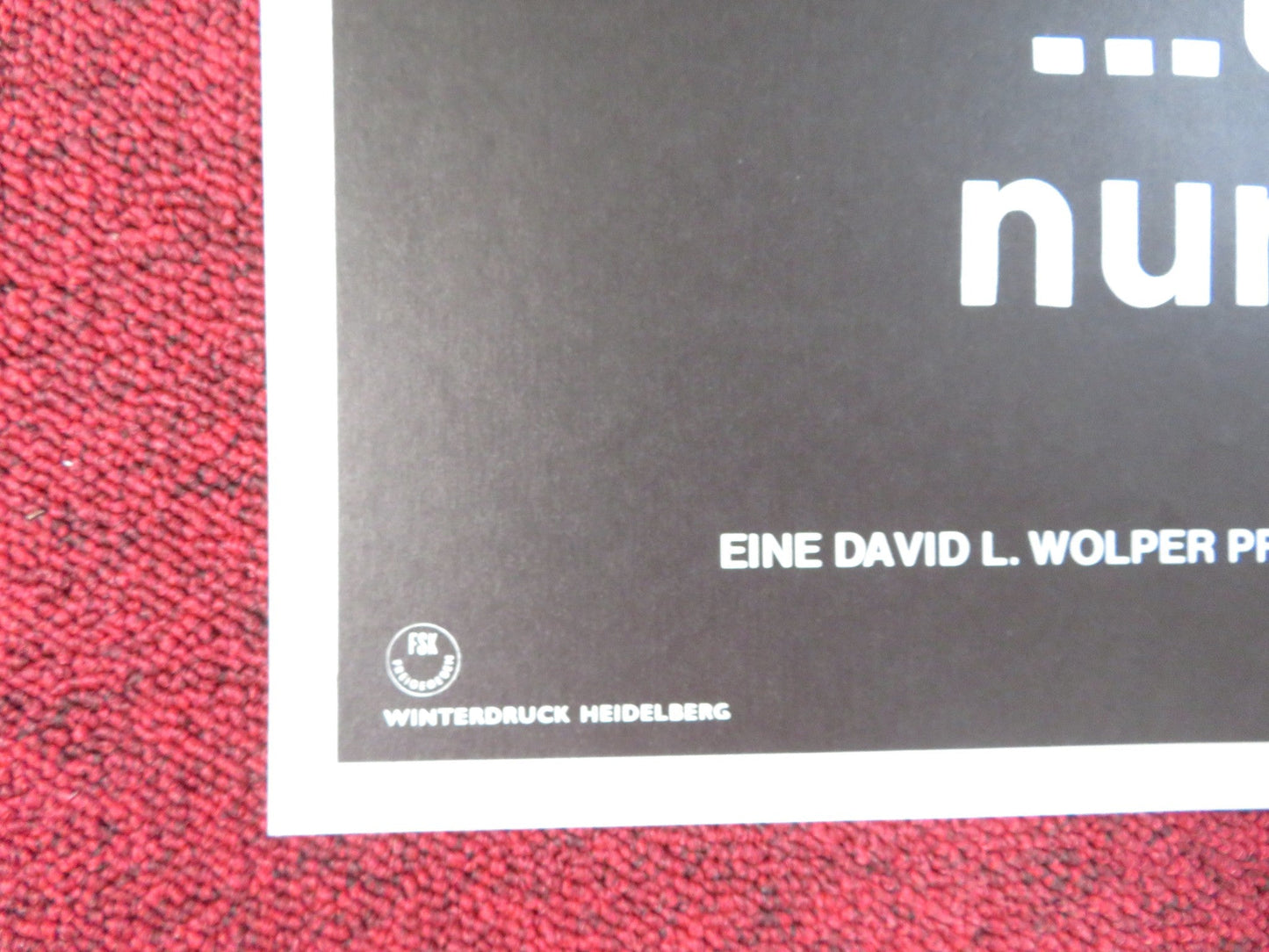 THE HELLSTROM CHRONICLE GERMAN A1 POSTER FOLDED LAWRENCE PRESSMAN 1971 Rendezvous Cinema Movie posters