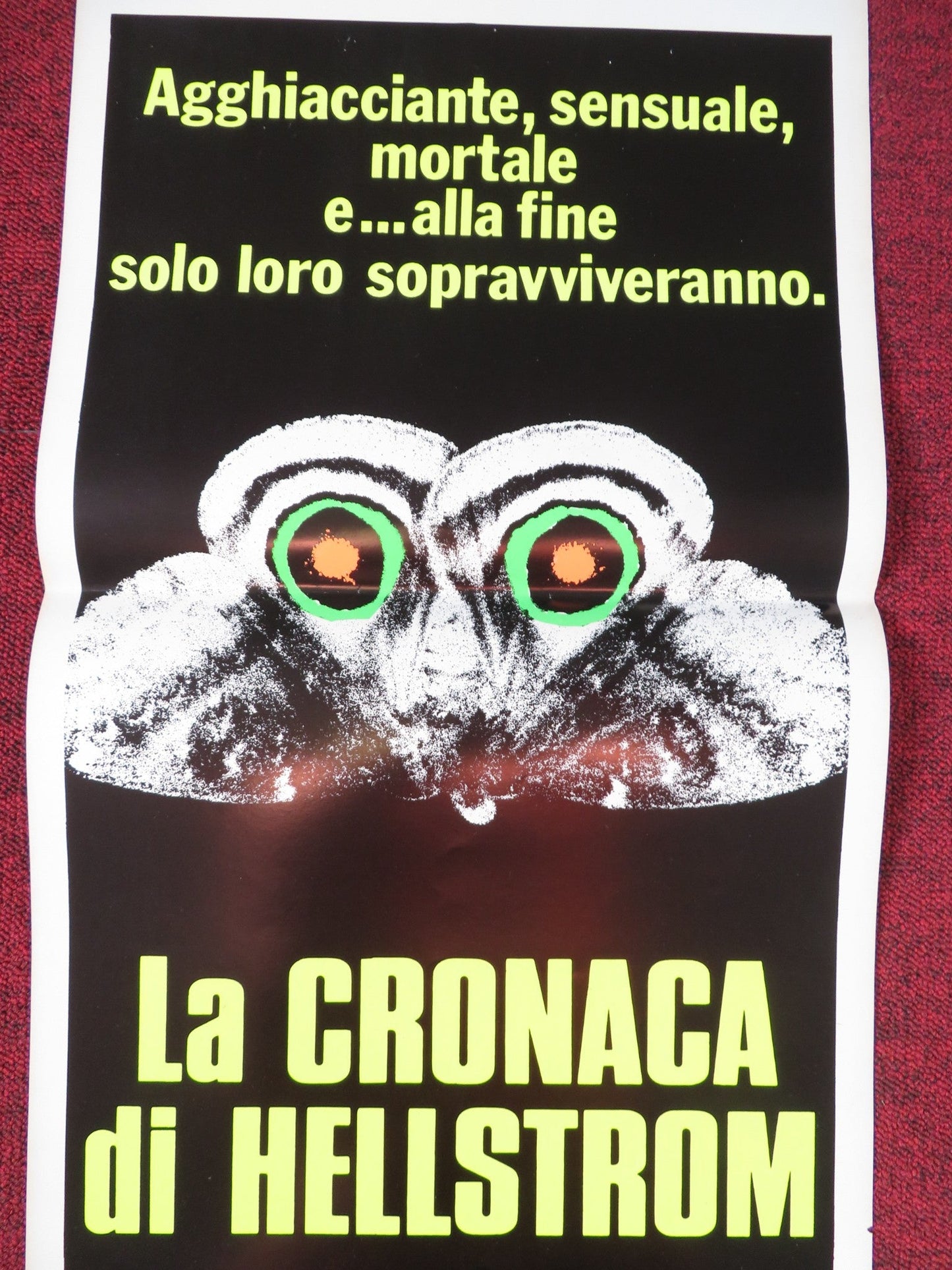 THE HELLSTROM CHRONICLE ITALIAN LOCANDINA POSTER LAWRENCE PRESSMAN 1971 Rendezvous Cinema Movie posters