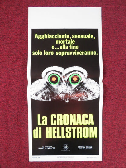 THE HELLSTROM CHRONICLE ITALIAN LOCANDINA POSTER LAWRENCE PRESSMAN 1971 Rendezvous Cinema Movie posters