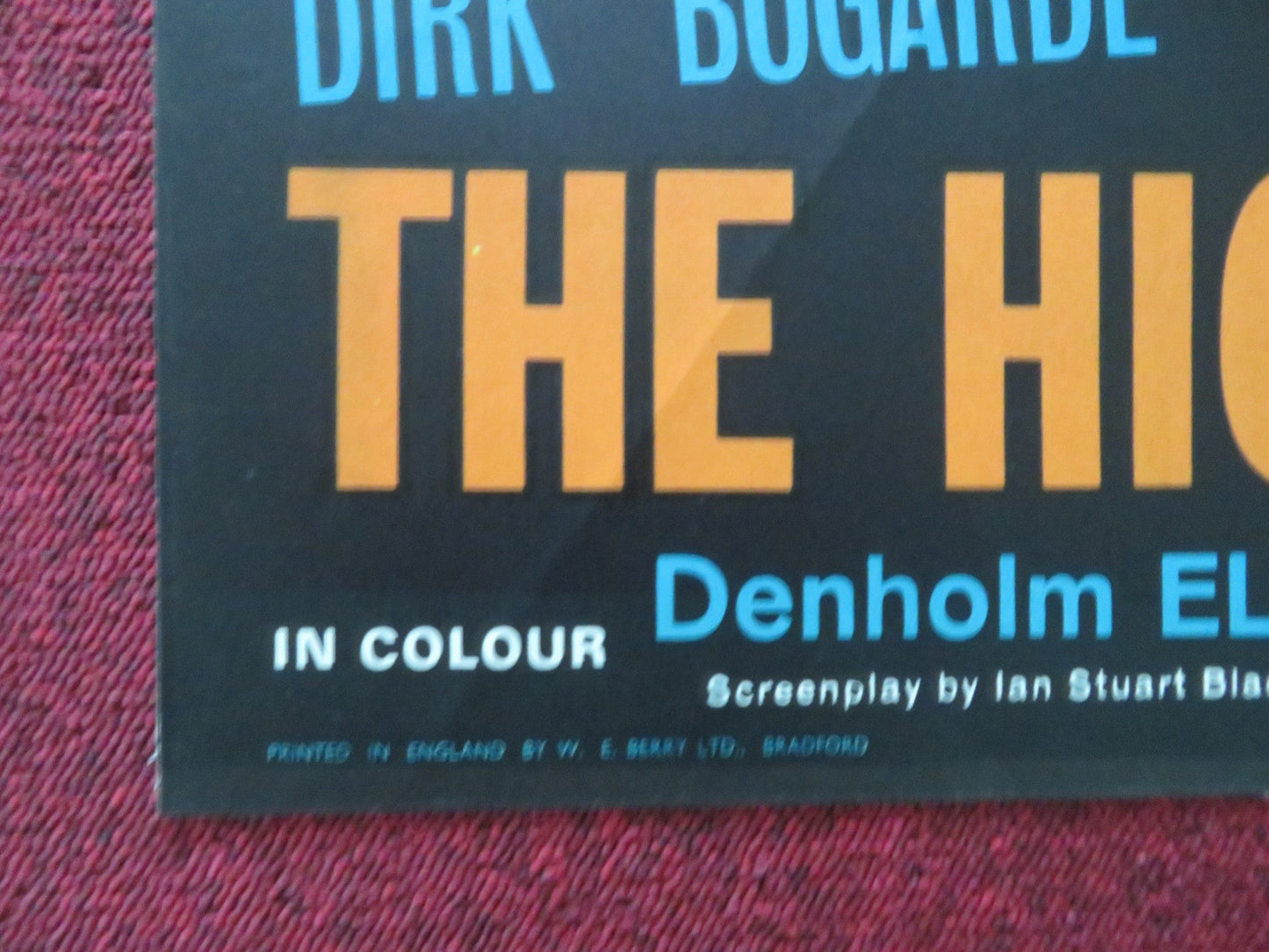 THE HIGH BRIGHT SUN FOLDED UK ONE SHEET POSTER DIRK BOGARDE GEORGE CHAKIRIS 1965 Movie posters