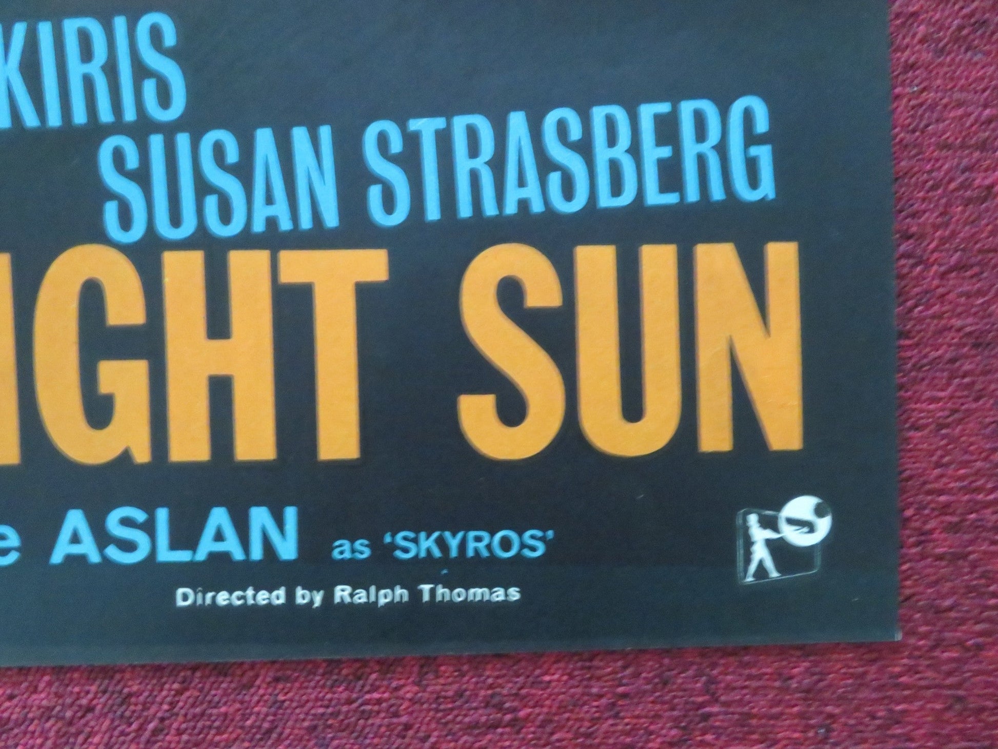 THE HIGH BRIGHT SUN FOLDED UK ONE SHEET POSTER DIRK BOGARDE GEORGE CHAKIRIS 1965 Movie posters