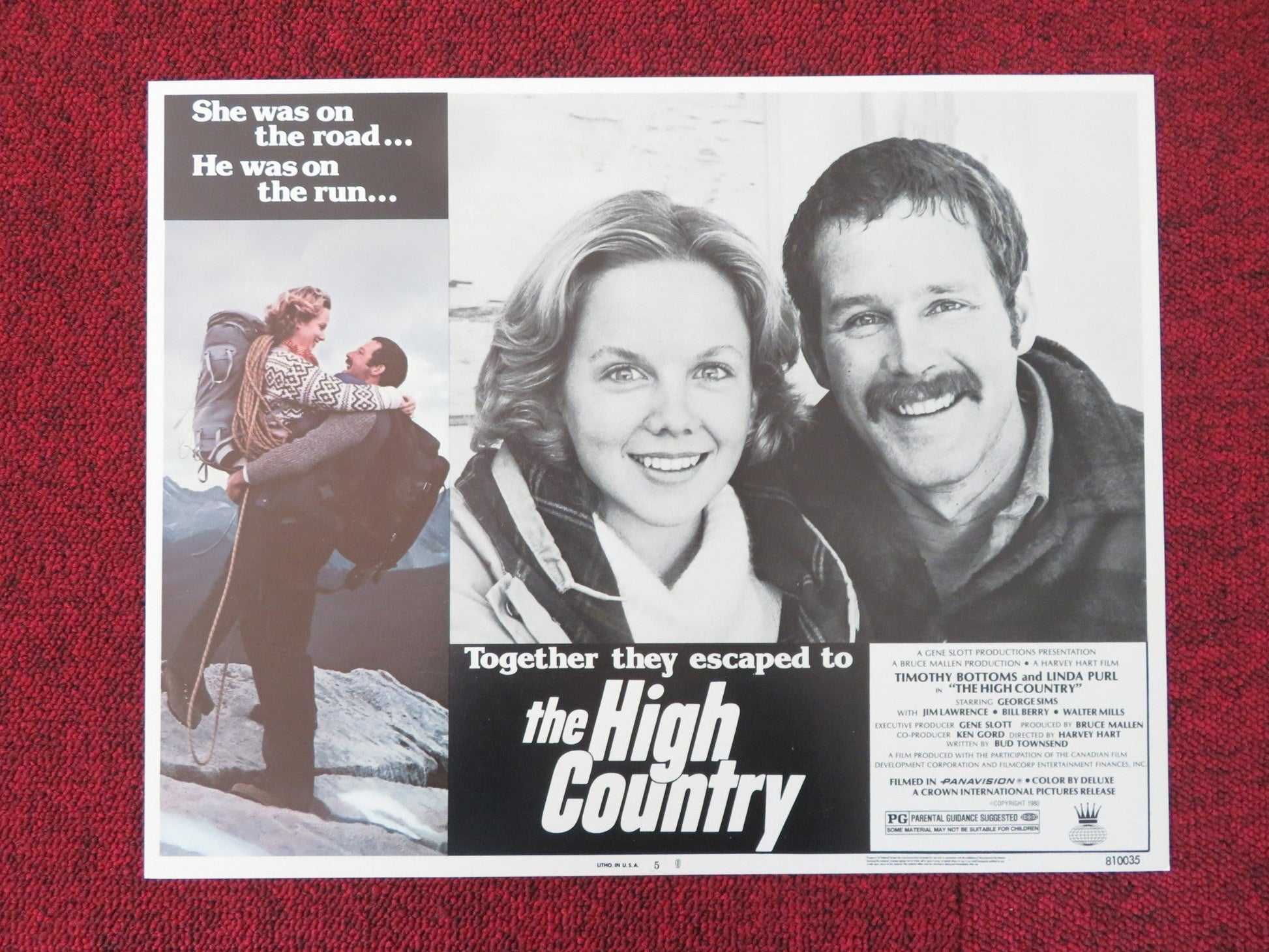 THE HIGH COUNTRY US LOBBY CARD FULL SET TIMOTHY BOTTOMS LINDA PURL 1981 Movie posters