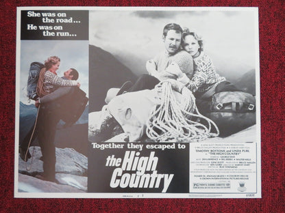 THE HIGH COUNTRY US LOBBY CARD FULL SET TIMOTHY BOTTOMS LINDA PURL 1981 Movie posters