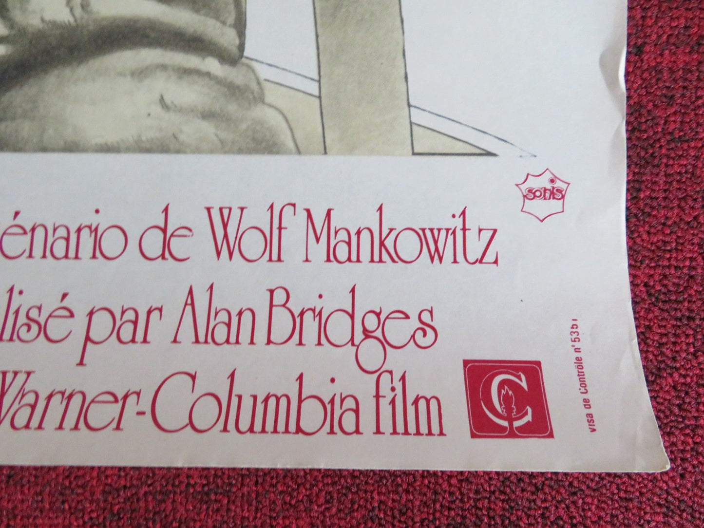 THE HIRELING FRENCH POSTER ROLLED ROBERT SHAW SARAH MILES 1973 Rendezvous Cinema Movie posters